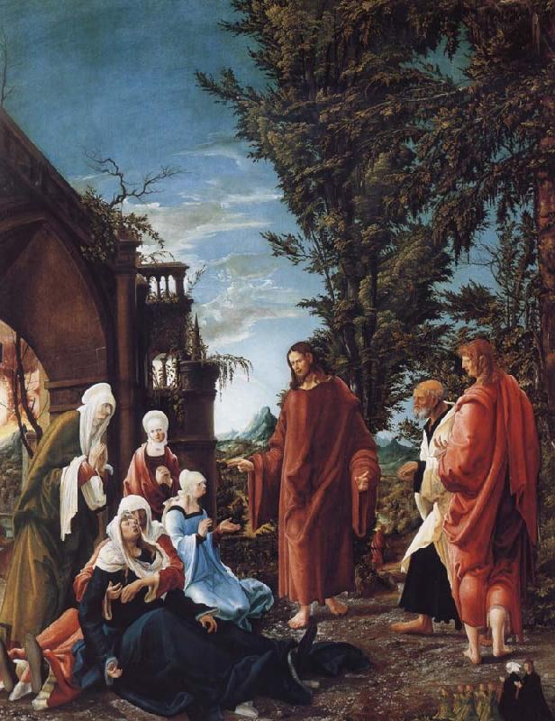 ALTDORFER, Albrecht Christ Taking Leave of his mother